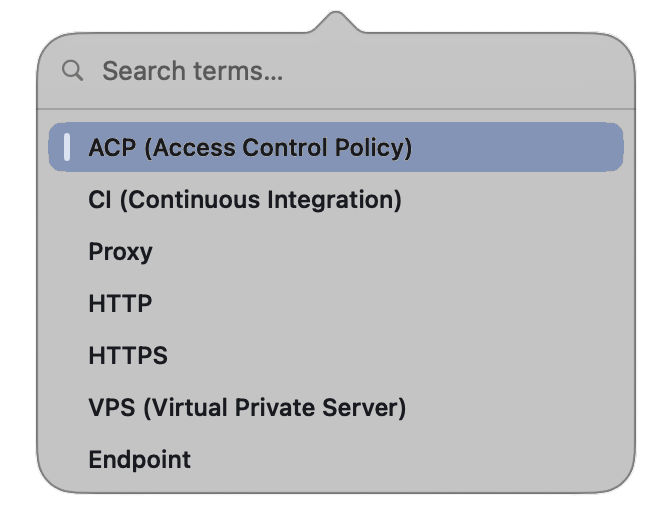 WAWE Mini mode — menu-bar dropdown